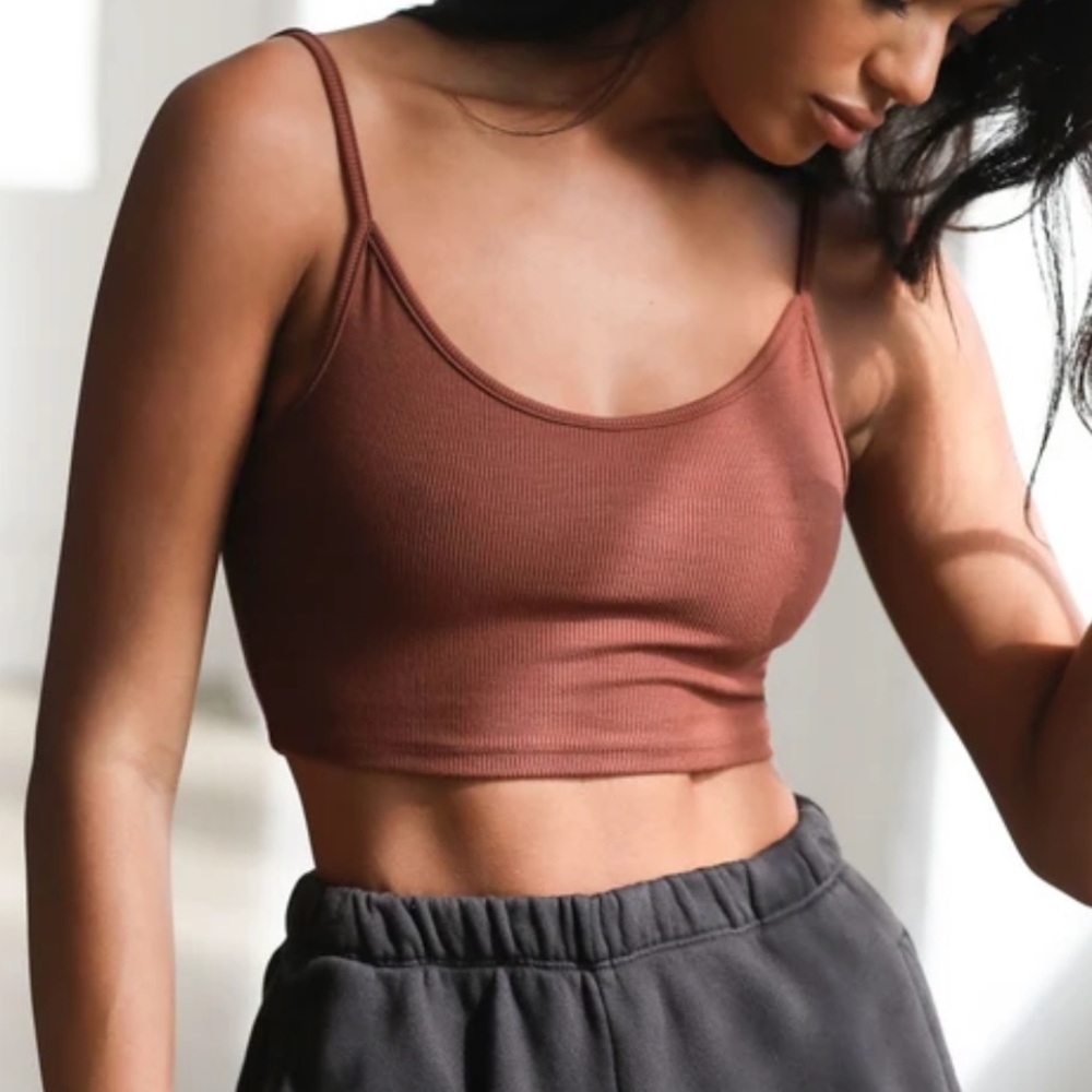 joah brown low back crop cami